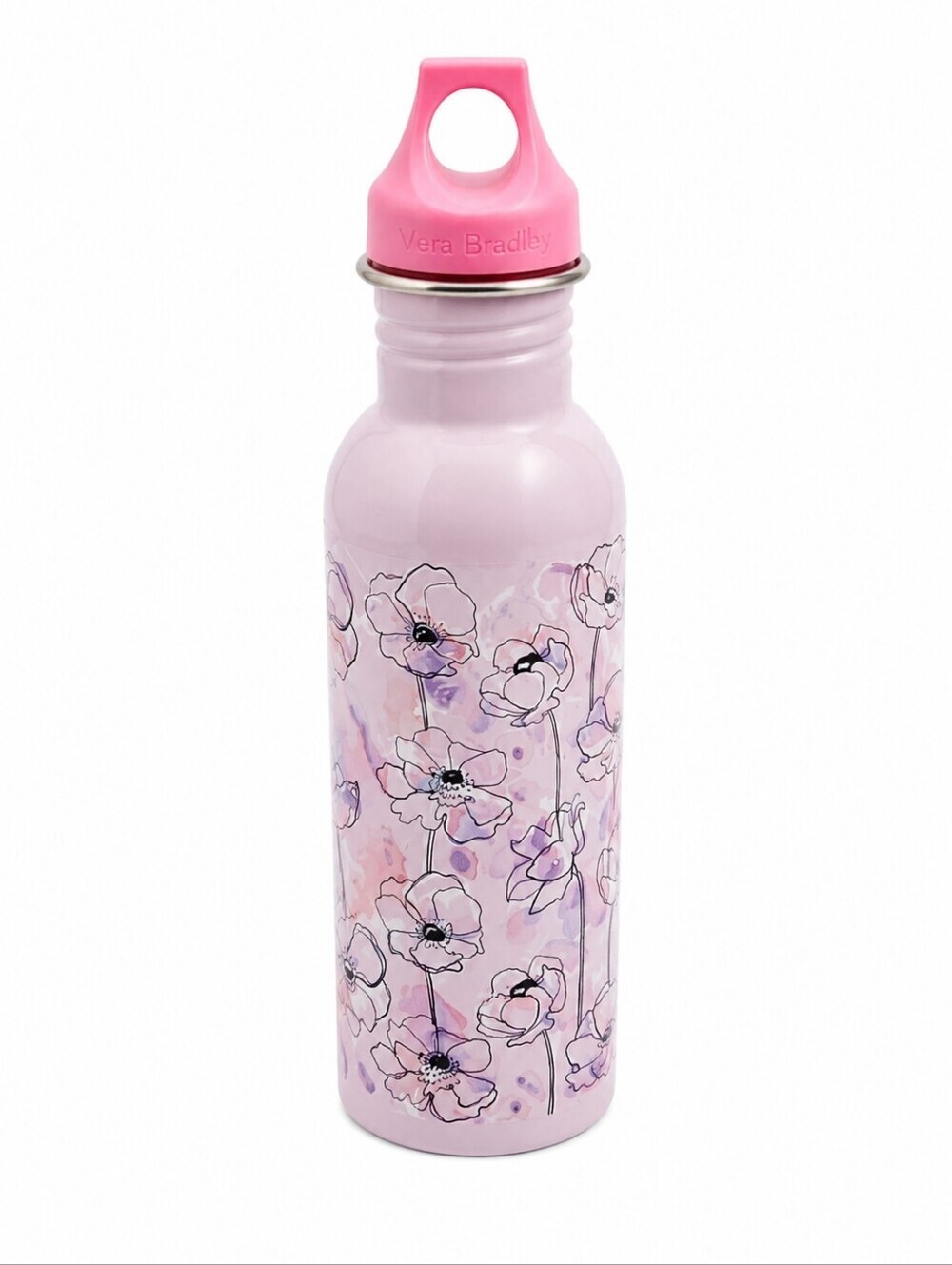 VERA BRADLEY Water Bottle 25 oz pink paisley print